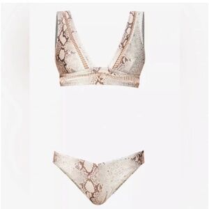 Zimmerman Bellitude Ladder Snakeskin Bikini Set